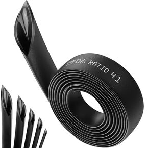 Heat Shrink Tubing 4:1 Dual Wall Adhesive Lined 10 Ft Long,Marine Grade Heat Shrink,Wire Heat Shrink Tubing Insulation Seal Against Moisture Corrosion and Air Leakage(20mm/10Feet, Black)