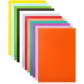 12pcs Colorful Shrink Films Papers, Heat Shrink Plastic Sheets, Shrink Art Paper for Creative Craft, 7.9x11.4in (Style A) in Kuwait
