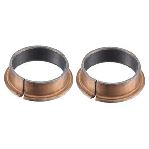 uxcell Flanged Sleeve Bearings 30mm Bore x 34mm OD x 40mm Length x 42mm Flange Dia x 2mm Flange Thickness Wrapped Oilless Bushings 2pcs