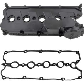 BOXI Valve Cover with Gasket and Bolts for Volkswagen Jetta 2005-2014 / Beetle 2012-2014 / Golf 2010-2014 / Rabbit 2006-2009 / for Passat 2012-2014 (ONLY for 2.5L L5 Engine) | 07K103469L 07K103469F