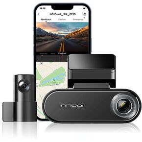 DDPAI 4K Car Dash Cam Front and Rear 2160P+1080P Built-in 32G eMMC Voice Control ADAS 5G WiFi GPS G-Sensor with APP Control Night Vision 24 Hours Parking Monitor, Support 512GB TF Cards, N5 Dual