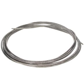 Heyiarbeit 3/64 Wire Rope 304 Stainless Steel PVC Wire Cable, 32.8ft Length Aircraft Cable Perfect for Outdoor, Yard, Garden or Crafts