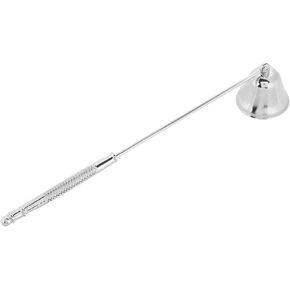 ZJchao Candle Snuffer, Candle Extinguisher Fashion Polished Stainless Steel Bell Shaped Candle Snuffer Long Handle Candle Cover Tool to Safely Extinguish Candle Snuffer Candle Accessories