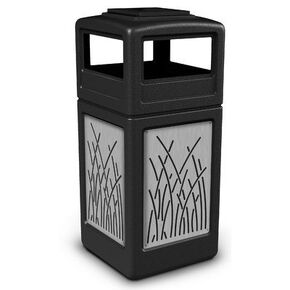 Precision 42 Gallon Waste Container Color: Black