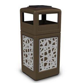 Precision 42 Gallon Waste Container Color: Brown