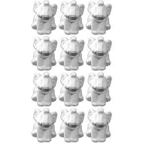 قم بتخزين استوديو السيراميك الخاص بك - مجموعة من 12 قطعة - الفيل الصغير - قم برسم تذكار السيراميك الخاص بك in Kuwait