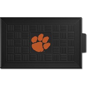 FANMATS - 11353 NCAA Clemson University Tigers سجادة باب من الفينيل على شكل ميدالية، أسود، 19 بوصة × 30 بوصة