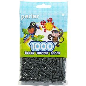 Bulk Buy: Perler Beads 1,000 Count Dark Grey (3 Pack)