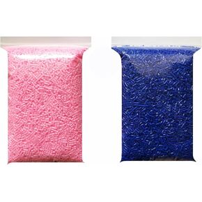Fuse Beads for DIY Making Model Crafts, 2.6MM Iron Beads 20000pcs, Pink with Blue