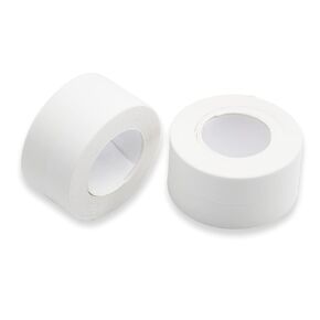 2pcs Caulk Tape, Caulking Tape, Caulk Strip Tape Waterproof, Sink Caulking Clear, Bath Sealing Strip Tape White PVC Self Adhesive, 3.2cmx3.8cm