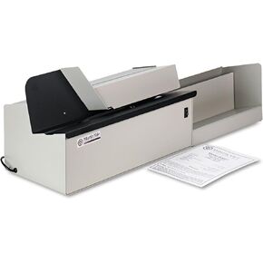 Martin Yale 62001 Deluxe High-Speed Letter Opener, Gray, Up To 17,500 Envelopes per Hour, Accepts a 6" Tall Stack of Envelopes, 500,000 per Month Capacity