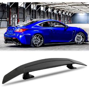 MTBNO Black 54 Inch PRO Style Rear Spoiler, Universal Car Rear Trunk Spoiler Wing Spoiler Compatible with Mazda Miata RX-7 Chevy Corvette Camaro Nissan Lexus Toyota Honda Civic Ford Mustang Scion
