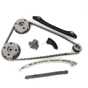 FIWARY Timing Chain Kit 2 VVT & Oil Pump Chain fits for Land Rover Range Rover, Evoque, Freelander, Discovery 2.0L Replace OE CJ5E6C525AD CJ5E6C524AD CJ5E6K255AB CJ5E6K297AB