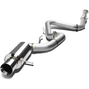 DNA MOTORING CBE-ME00V6-NRT Dual Muffler Catback Exhaust System [Compatible with 00-05 Mitsubishi Eclipse V6]