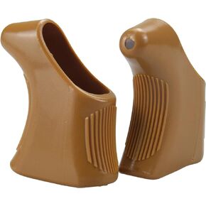 GWNOWZZET Road Bike Brake Lever Hoods Bike Shifter Lever Cover Brown Rubber Bike Accessory for Campagnolo Nuovo/Super Record 1 Pair