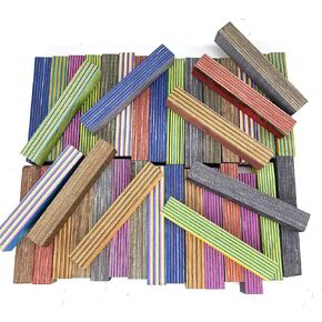 Pen Kit Mall 15 Pc Spectraply Assorted Colored Wood Pen Blanks For Pen Turners