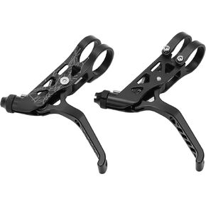Dilwe Break Lever, 1Pair Bike Brake Levers Aluminum Alloy Brake Handle for Brompton 3sixty Mountain Bike(Black)