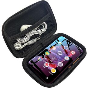 Compatible with TIMMKOO Q5 MP3 Player Case, Lamshaw Hard Shell Travel and Storage Case Carrying Case Compatible with TIMMKOO Q3E 4.0" MP3 Player / Q5 4.0" MP3 Player (Black)