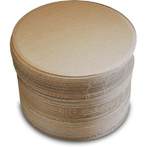Dynamic 14" Cardboard Pizza Cake Pie Round Circle 100 ct, Natural Color, 100% Food Safe, Grease Proof, Disposable