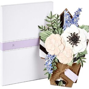 Hallmark Signature Paper Craft Flowers Displayable Bouquet Mothers Day Card for Mom (1499MBC1027)