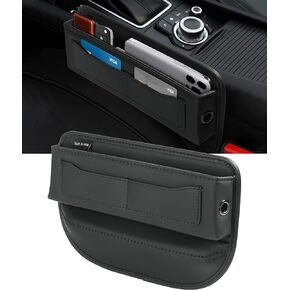 ESEWALAS Car Seat Gap Filler,Multifunctional Car Organizer,Leather Car Storage Organizer,Car Accessories Car Gap Filler Car Seat Organizers and Storage,Seat Gap Filler for Phones,Glasses,Keys,Cards