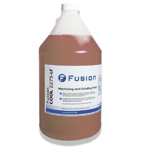 Machining Fluid with Low Foam by Fusion Chemical | Fusion Cool 2275 LF | General Purpose Coolant with Exceptional Low Odor, High-Lubricity | Semi-Synthetic | Microemulsion (5 Gallon Pail)