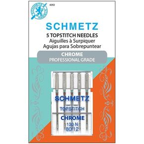 SCHMETZ Size 80/12 Needle Chrome Topstitch