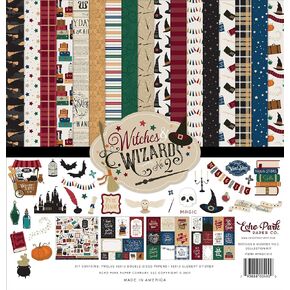Echo Park Paper Company Witches & Wizards No.2 Collection Kit Paper, Multi, 12-x-12-Inch