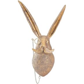 Joogour Head Wall Mount Decor,Resin Animal Sculptures，Art Deco Wall Hanging Decoration for Living Room Bedroom Officeroom Gift (Deer)