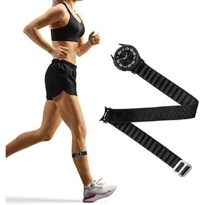 BUMOVE 20mm Arm/Ankle Band for Samsung Watch 6/5 Pro/5/4 45mm 40mm 44mm, 4 Classic 42mm 46mm with G-Hook, Unisex Nylon Breathable Strap Sport Armband or Ankleband