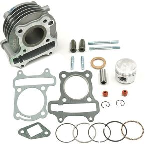 Glixal ATMT1-002 GY6 49cc 50cc 39mm Cylinder Kit Piston Rings Chinese QMB139 139QMA Engine Rebuild Kit Scooter Moped ATV