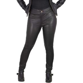 Milwaukee Leather MLL6690 'Sandy' Women’s Black Lambskin Stretch Leather Pants