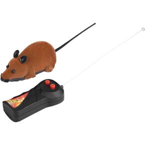 Remote Control Rat Toy, Wireless Electronic Remote Control Mouse Mice Pet Toy for Cats Dogs Funny Mice Novelty Gift(Gray)