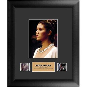 FILMCELLS Star Wars Original Trilogy 20" x 11" Framed Movie Presentation - Six 35 mm Film Cells with Certificate of Authenticity
