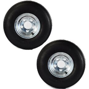 eCustomRim 2-Pack Equipment Trailer Tire Rim 4.80-8 480-8 4.80X8 LRB 5 Lug Galvanized Wheel - 2 Year Warranty w/Free Roadside