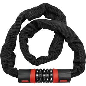3 Feet Bike Locks Heavy Duty Anti Theft, 5 Digit Combination Keyless Bike Chain Lock, Long Security Resettable Bike Locks for Bike, Scooter, Motorcycle, Door, Fence Gate