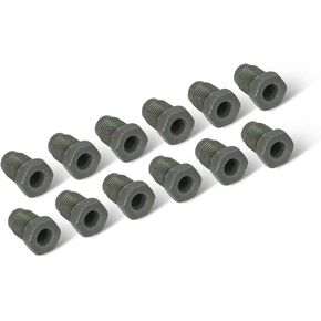 4LIFETIMELINES 3/16 (M10 x 1.0 Bubble) Steel Brake Line Fitting, Tube Nut, Pack of 50