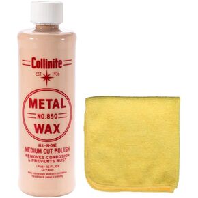 Collinite 850 Metal Wax and Towel Combo