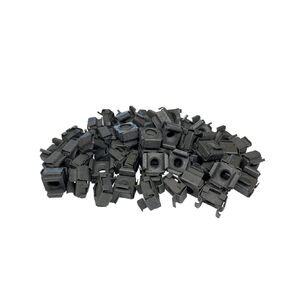 RackGold® Black M6 Cage Nuts 50 Pack - USA Made