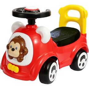 Trimate Toddler Foot to Floor Ride on Car, Horn and Backrest, 1-3 Years Old, Red