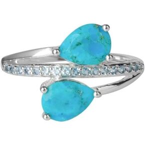 YoTreasure Moonstone London Blue Topaz Rhodolite Garnet TourmalineTurquoise Swiss Blue Topaz 925 Sterling Silver Engagement Ring Jewelry