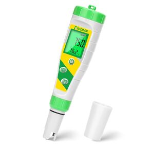 UIUZMAR Digital pH Meter Pool Salt Tester 5 in 1 pH Salt TDS EC Meter Salinity and pH Meter for Saltwater Pool Hot Tubs Spa Aquarium Home Brew pH PPM and EC Meter Hydroponic Nutrient Solution