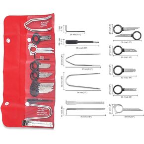 HFS (R) Professional Tooling Radio Removal Tool Kit Removal Keys Stereo Removal Tool Kit 20PCS
