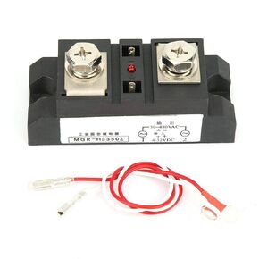 Industrial Solid State Relay, 300A 350A 400A DC Control AC SSR Industrial Solid State Relay Anti-Vibration for Petrochemical Equipment, MGR-H3350Z