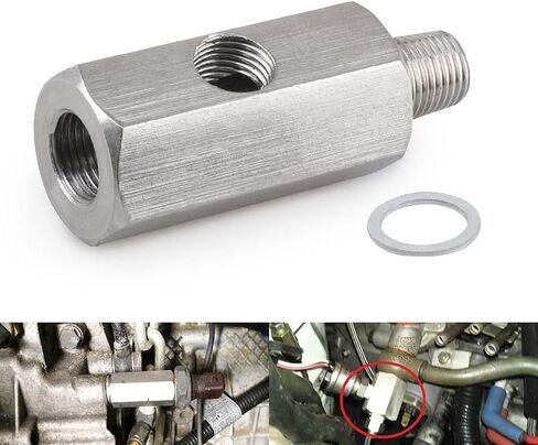 الفولاذ المقاوم للصدأ 1/8 ''BSPT استشعار ضغط الزيت المحملة إلى NPT محول توربو قياس خط التغذية T in Kuwait