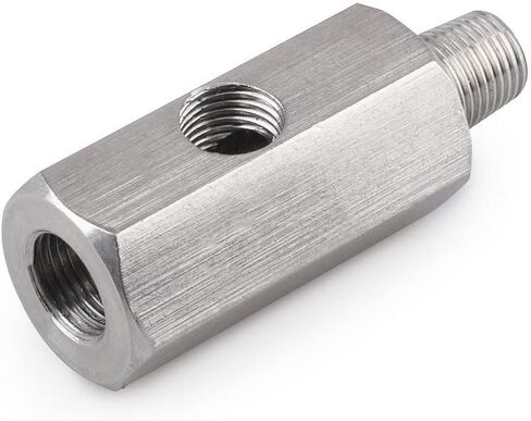 الفولاذ المقاوم للصدأ 1/8 ''BSPT استشعار ضغط الزيت المحملة إلى NPT محول توربو قياس خط التغذية T in Kuwait