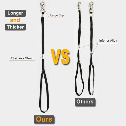 ORGPET 3Pack Dog Grooming Loop - Large Clip and Heavy Duty Nylon Restraint Noose Adjustable Fixed Dog Cat Safety Rope for Dog Grooming Table Bathing Bathtub (Pack of 3, 24.5") in Saudi Arabia