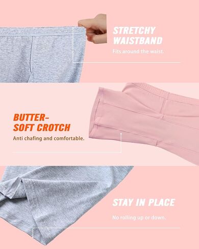 Sunm Boutique Womens Cotton Boy Shorts Underwear Anti Chafing Shorts Women Cotton Biker Shorts Women 4 Pack in Saudi Arabia