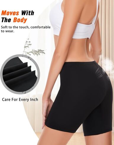 Sunm Boutique Womens Cotton Boy Shorts Underwear Anti Chafing Shorts Women Cotton Biker Shorts Women 4 Pack in Saudi Arabia