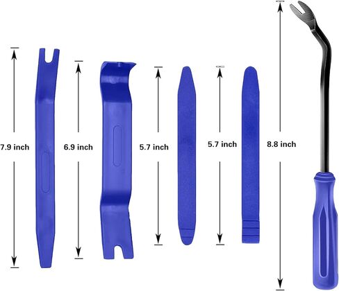 مجموعة أدوات فك ديكور السيارة من Tatibana، 5 قطع، مجموعة أدوات فك بلاستيكية مضادة للخدش، مجموعة أدوات تقليم تلقائية، مجموعة أدوات تثبيت مشبك لوحة الباب الداخلي لتثبيت صوت راديو السيارة in Kuwait